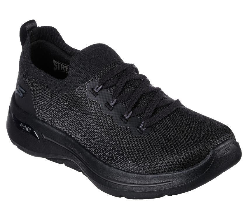 Skechers Womens Go Walk Arch Fit Clancy Black/Black