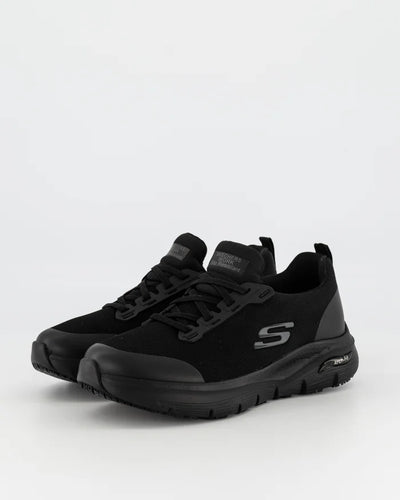 Skechers Arch Fit SR Virmical Wide Shoe Black Gr8 Gear NZ