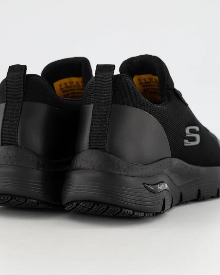 Skechers Arch Fit SR Virmical Wide Shoe Black Gr8 Gear NZ