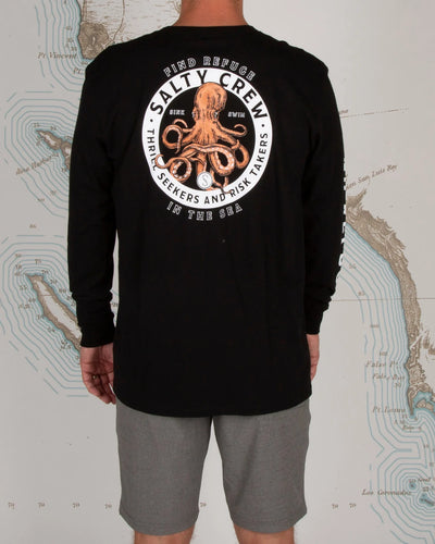 Salty Crew Deep Reach L/S Tee Black Gr8 Gear NZ