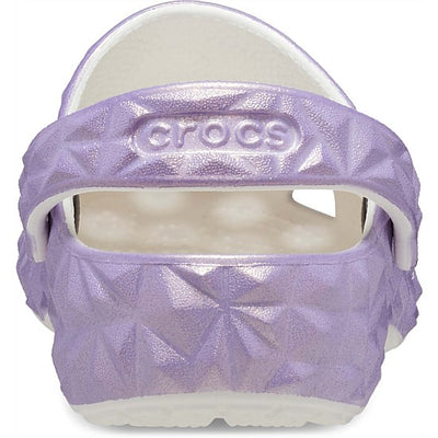 Crocs Classic Iridescent Geo Clog White Kids Gr8 Gear NZ