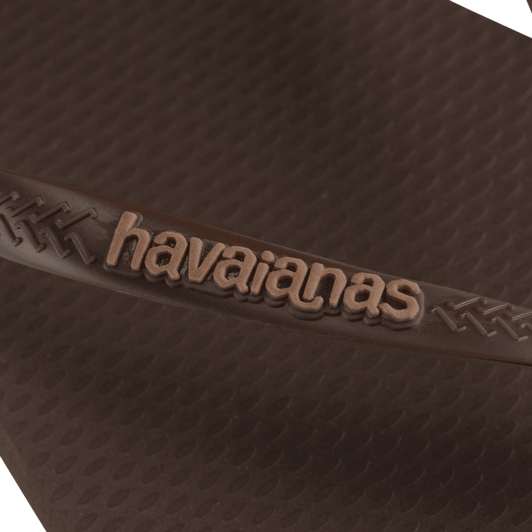 Havaianas Slim Square Logo Pop-Up Dark Brown