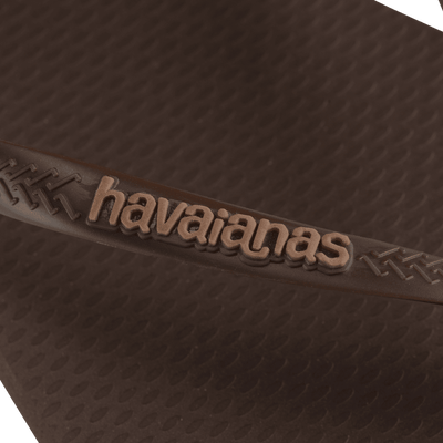 Havaianas Slim Square Logo Pop-Up Dark Brown