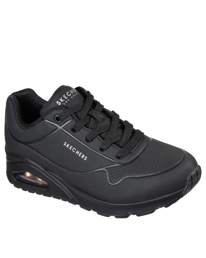 Skechers Uno Stand On Air Black/Black Wide Gr8 Gear NZ