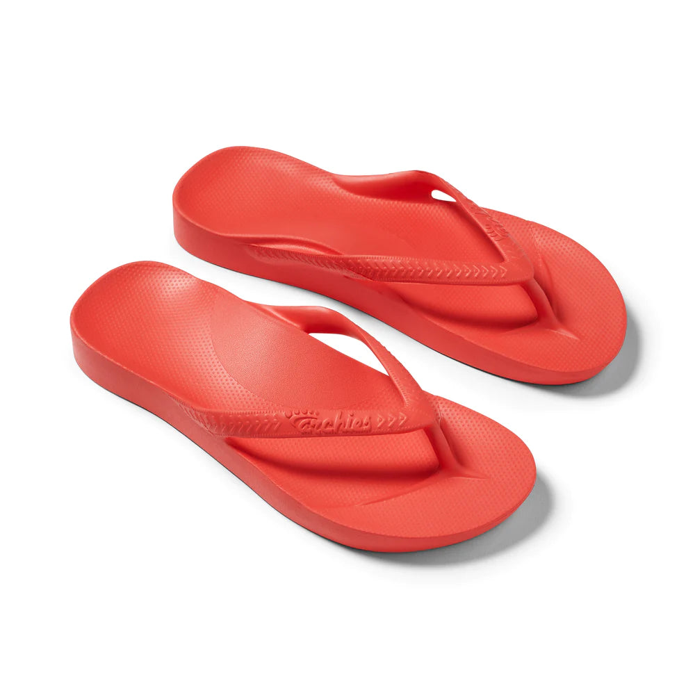 Archies Arch Support Jandals Coral