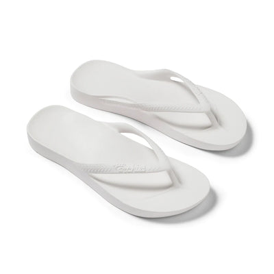 Archies Arch Support Jandals White Gr8 Gear NZ