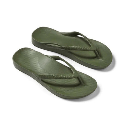 Archies Arch Support Jandals Khaki Gr8 Gear NZ