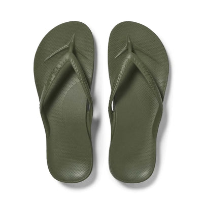 Archies Arch Support Jandals Khaki Gr8 Gear NZ