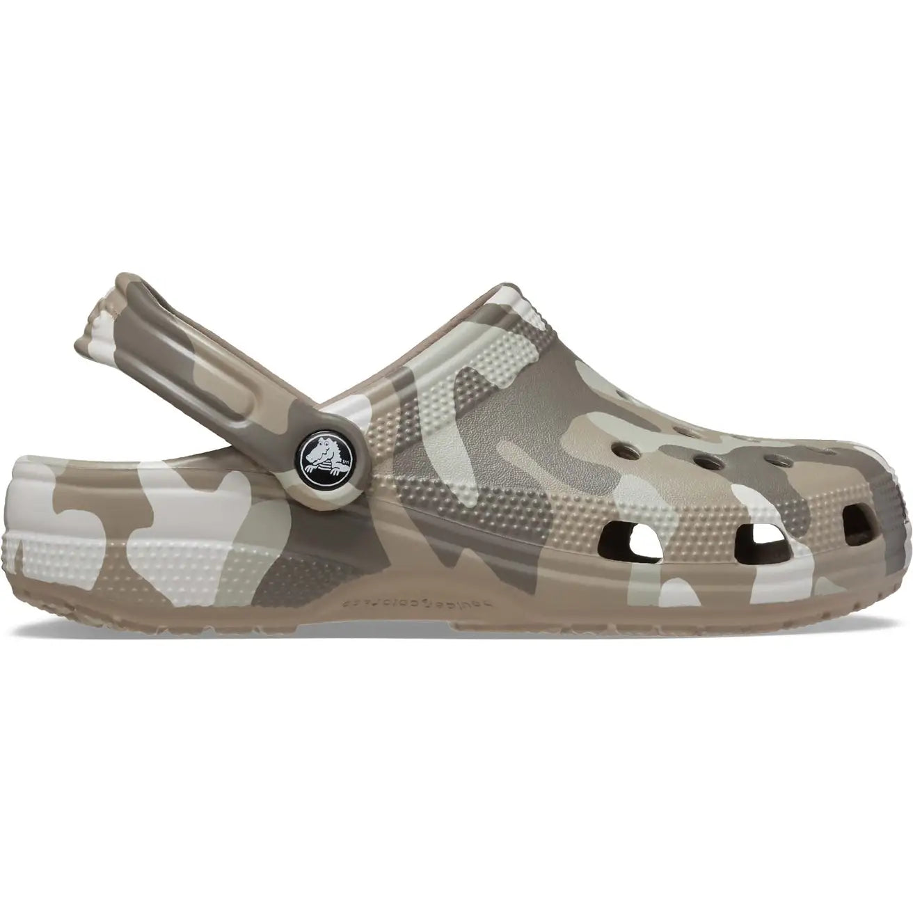 Crocs Classic Printed Camo Clog Mushroom/Multi Gr8 Gear NZ