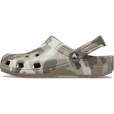 Crocs Classic Printed Camo Clog Mushroom/Multi Gr8 Gear NZ