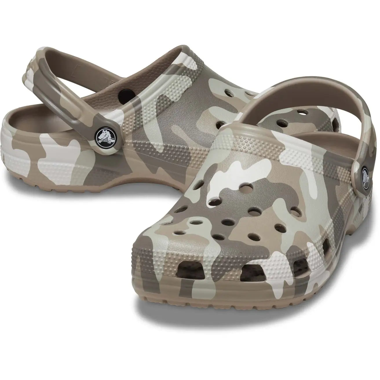 Crocs Classic Printed Camo Clog Mushroom/Multi Gr8 Gear NZ