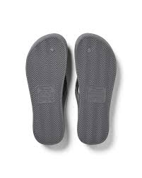 Archies Arch Support Jandals  Charcoal Gr8 Gear NZ