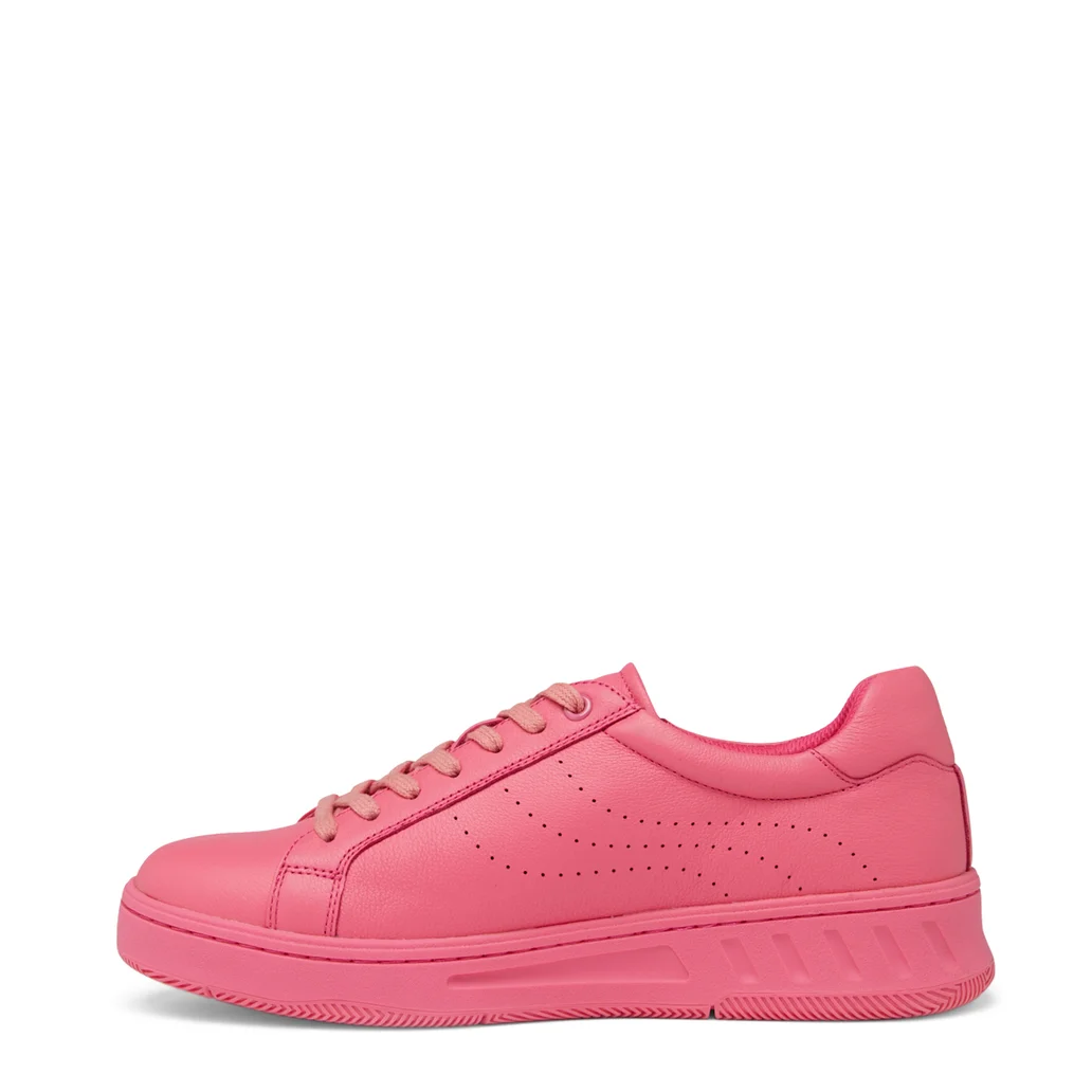 Hush Puppies Spin Leather Sneaker Hot Pink Gr8 Gear NZ