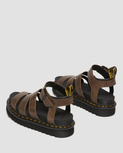 Dr Martens Blaire 3 Strap Dark Brown Sandal Gr8 Gear NZ