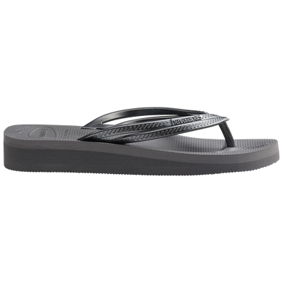 Havaianas Wedges Steel Grey Platform Jandals