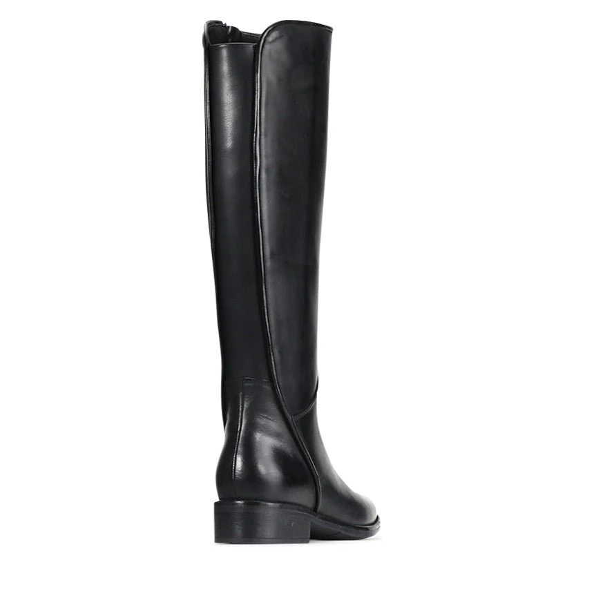 EOS Seattle Long Leather Boot Black Gr8 Gear NZ