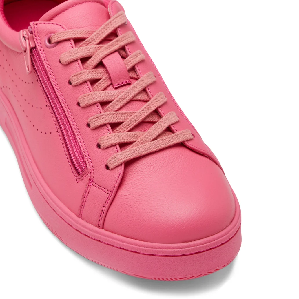 Hush Puppies Spin Leather Sneaker Hot Pink Gr8 Gear NZ