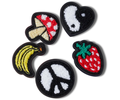 Crocs Jibbitz Peace and Love Tufted Patch 5 Pack Gr8 Gear NZ