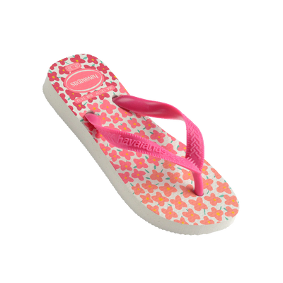 Havaianas Kids Flores White/Pink Floral Jandals Gr8 Gear NZ