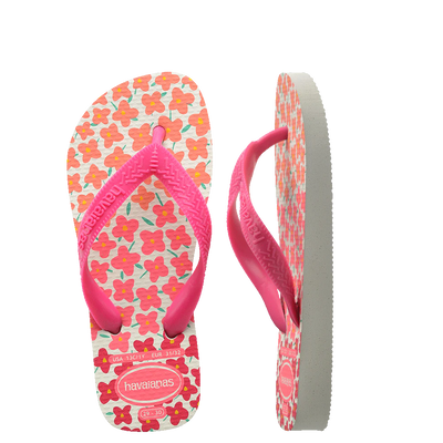 Havaianas Kids Flores White/Pink Floral Jandals Gr8 Gear NZ