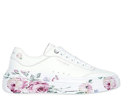 Skechers Cordova Classic White Floral Sneaker Gr8 Gear NZ