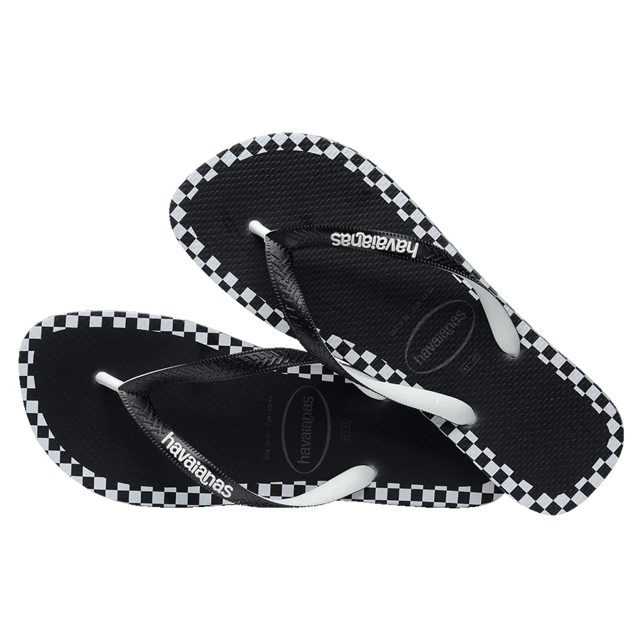 Havaianas Top Checkmate Black Jandal Gr8 Gear NZ