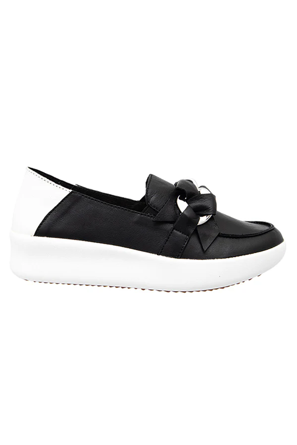 Alfie & Evie Mafia Black Lather Slip On Gr8 Gear NZ