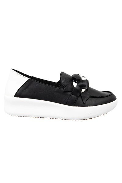 Alfie & Evie Mafia Black Lather Slip On Gr8 Gear NZ