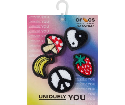 Crocs Jibbitz Peace and Love Tufted Patch 5 Pack Gr8 Gear NZ