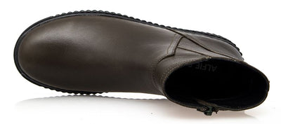 Alfie & Evie Desmond Leather Boot Khaki Gr8 Gear NZ