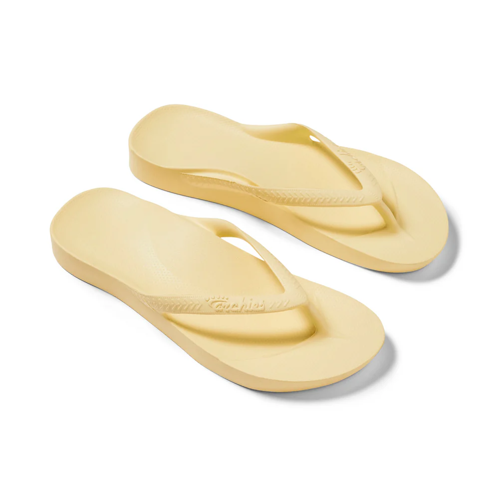 Achies Arch upport Jandals Lemon Gr8 Gear NZ