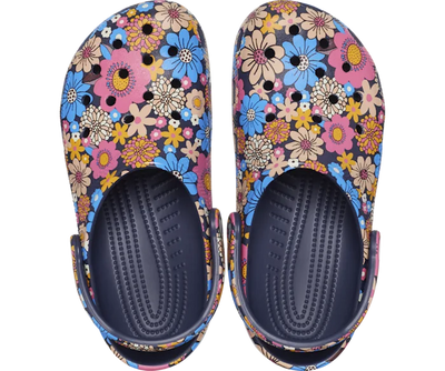 Crocs Classic Retro Floral Clog Navy/Multi Gr8 Gear NZ