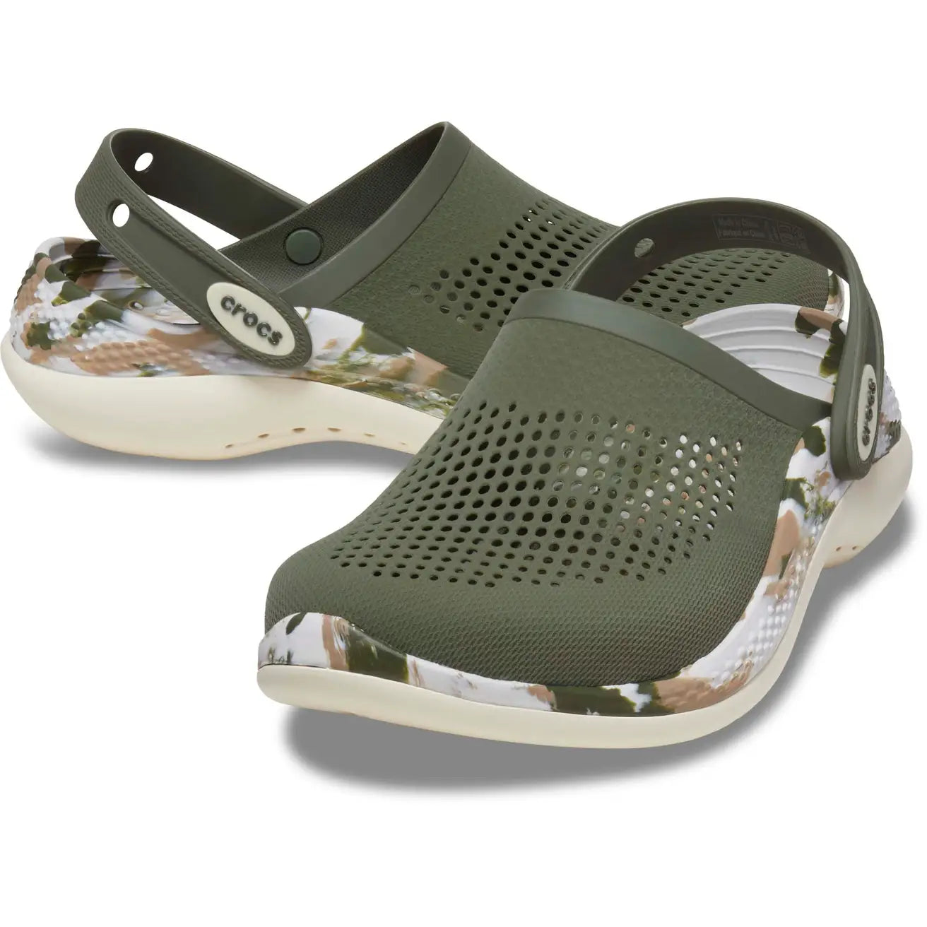 Crocs LiteRide 360 Marbled Clog Army Green Gr8 Gear NZ