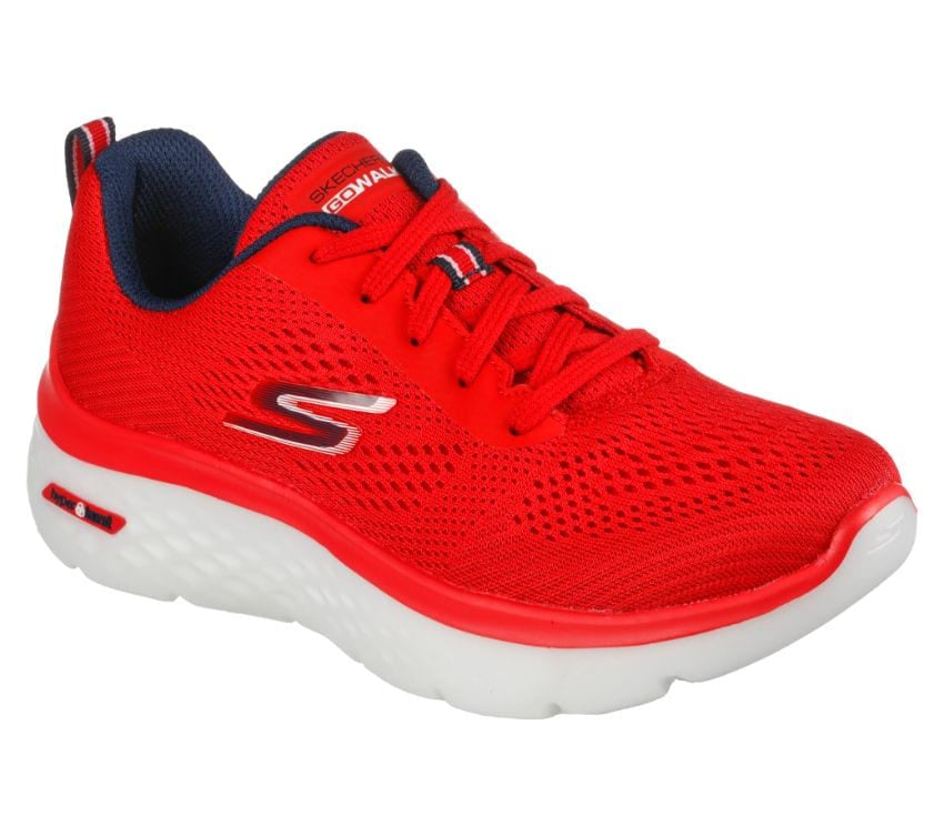 Skechers Womens Go Walk Hyper Burst Red/Navy