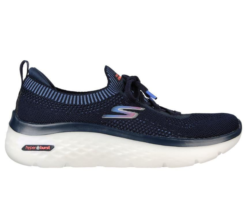 Skechers Womens Go Walk Hyper Burst Moon Walk Navy