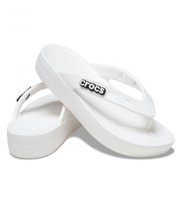 Crocs Classic Platform Flip White Jandal