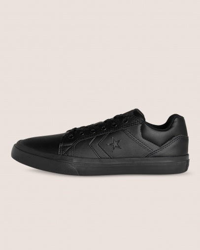 Converse Distrito Low Black Leather Look