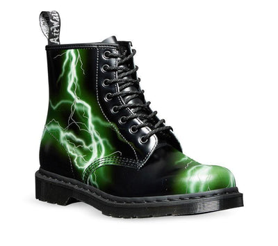 Dr Martens 1460 Flash 8 Eye Black/Green Boot