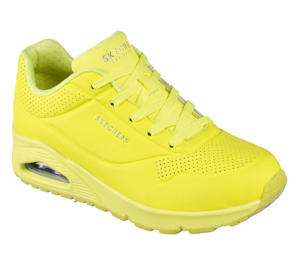 Skechers Uno Woman's Stand On Air Neon Yellow