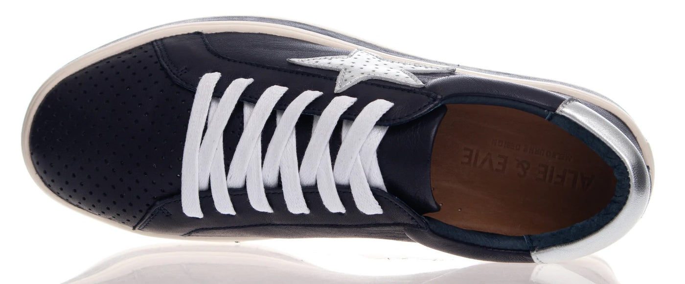 Alfie & Evie Pixie Leather Deep Ocean Sneaker