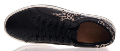 Alfie & Evie Pixie Leather Black/Leopard Sneaker