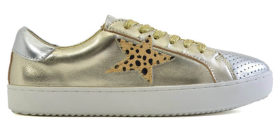 Alfie & Evie Valdo Gold/Silver Sneaker