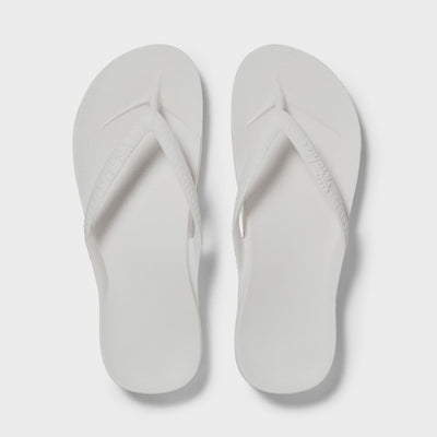 Archies Arch Support Jandals White Gr8 Gear NZ