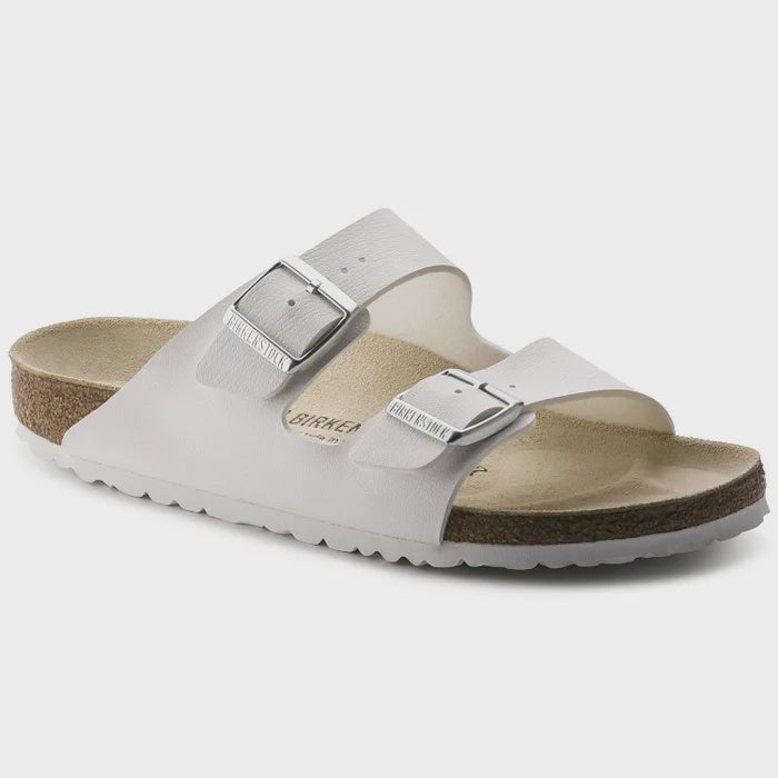 Birkenstock Arizona Birko Flor white Slide Narrow Gr8 Gear NZ