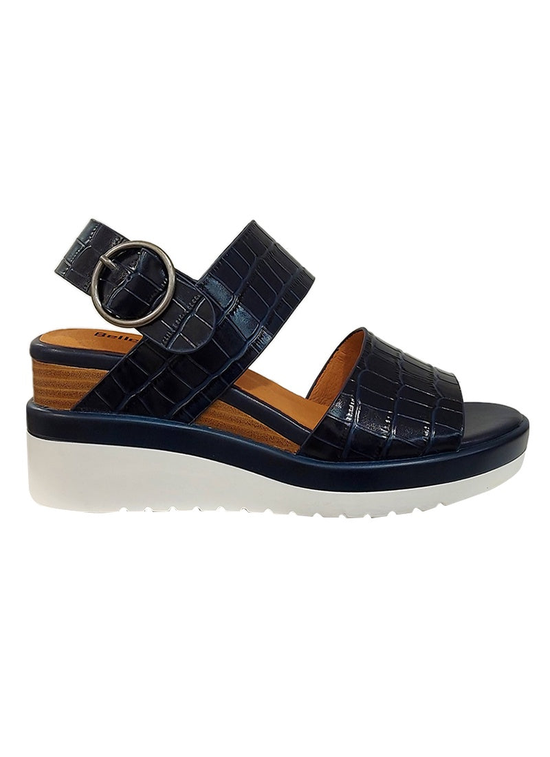 Belle Scarpe Rainton Sandal  Navy Croc.