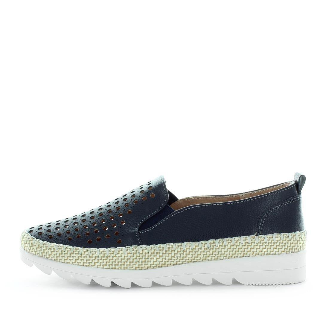 Just Bee Captivate Navy Slip On Shoe