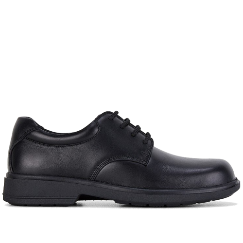 Clarks Descent Black Leather School Shoe