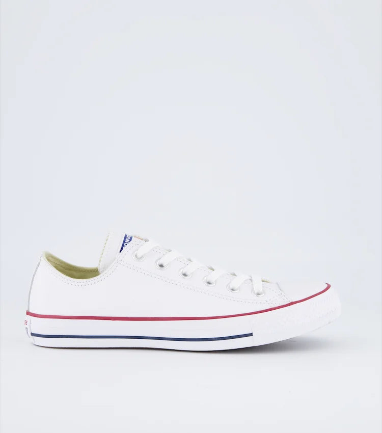 Converse Chuck Taylor Kids Low Leather White Shoes Gr8 Gear NZ