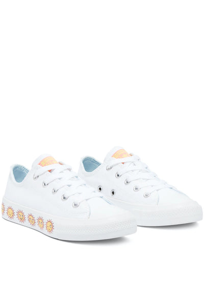 Converse Low Kids White/Blue/Pink SunFace