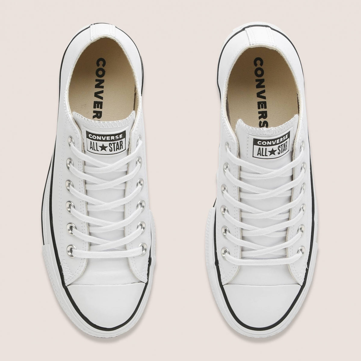 Converse Chuck Taylor Lift Platform Low Leather White